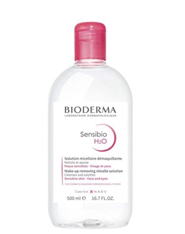 Bioderma Sensibio H2O Make-Up Removing Micellar Water With Pump For Sensitive Skin (size - 500 ml)