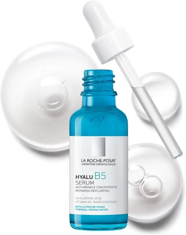 La Roche-Posay Hyalu B5 Pure Hyaluronic Acid Serum for Face, with Vitamin B5. Anti-Aging Serum Concentrate for Fine Lines. Hydrating, Repairing, Replumping. Suitable for Sensitive Skin