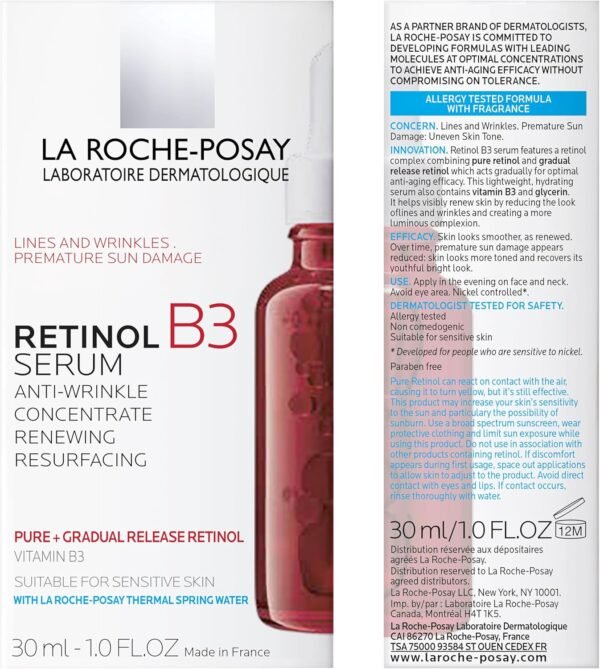 La Roche-Posay Retinol B3 Serum 30ml - Anti-Aging Serum for Skin Renewal and Brightening - Image 4